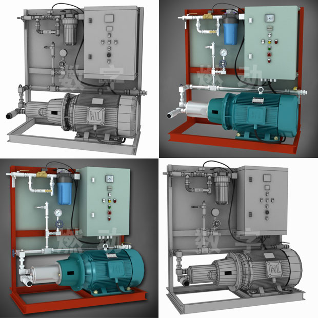 消防設(shè)備高壓細(xì)水霧自動(dòng)滅火系統(tǒng)三維動(dòng)畫仿真演示