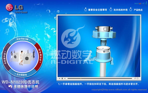 LG洗衣機三維交互電子說明書