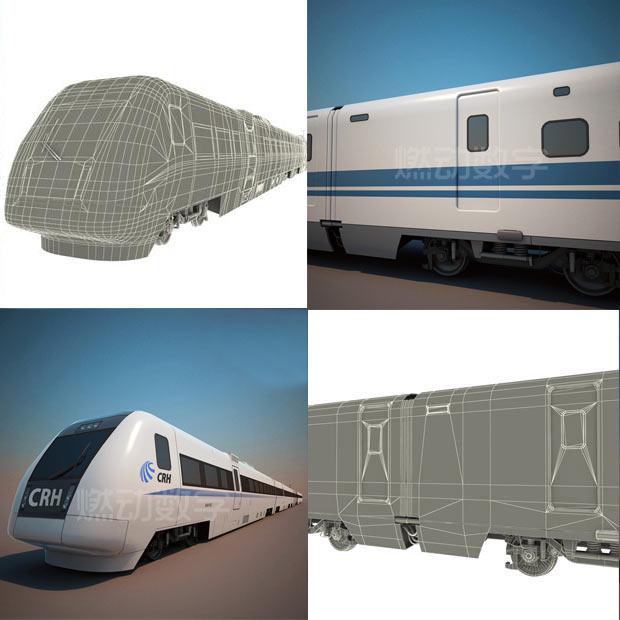 高鐵建設及機車制造三維動畫仿真 