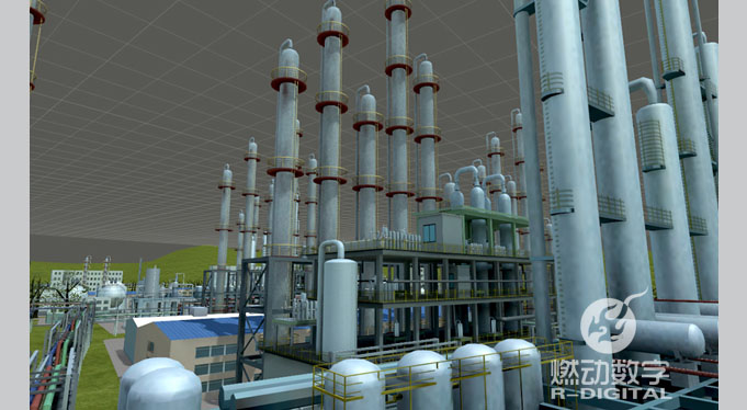 化工企業(yè)廠區(qū)三維動(dòng)畫交互演示 化工企業(yè)廠區(qū)三維動(dòng)畫交互演示