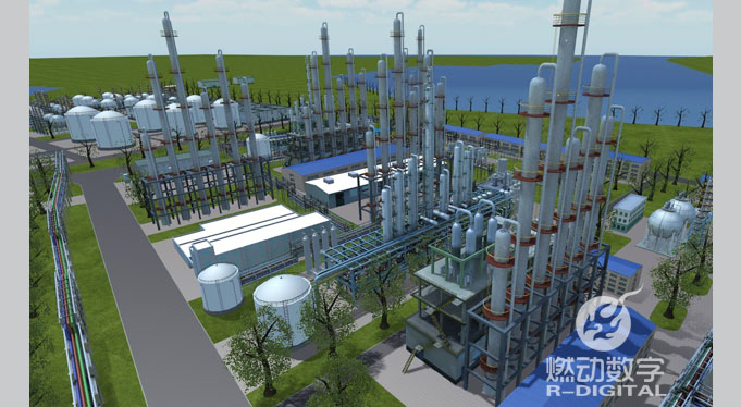 化工企業(yè)廠區(qū)三維動(dòng)畫交互演示 化工企業(yè)廠區(qū)三維動(dòng)畫交互演示