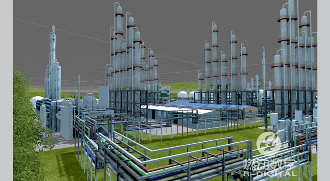 化工企業(yè)廠區(qū)三維動(dòng)畫交互演示 化工企業(yè)廠區(qū)三維動(dòng)畫交互演示