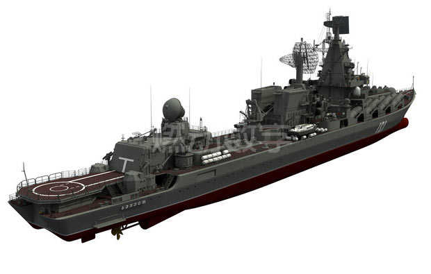 巡洋艦三維仿真動畫演示