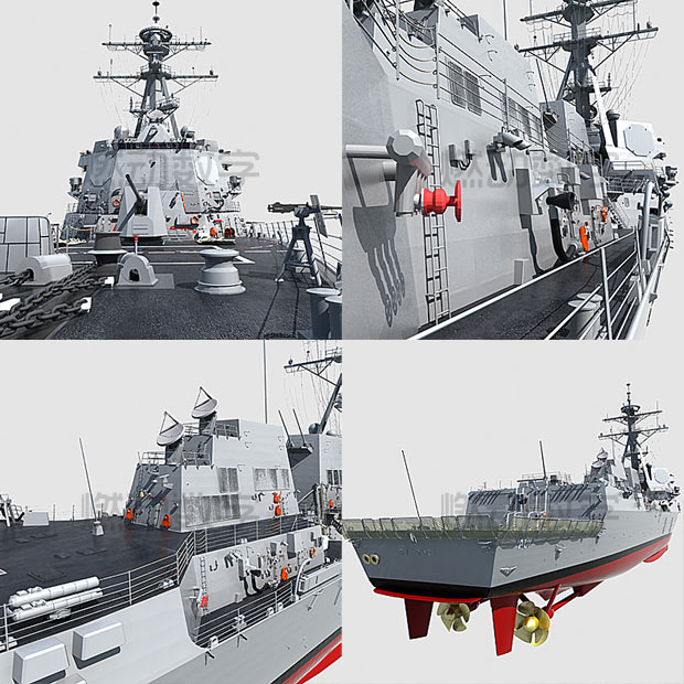 戰列艦/軍艦三維仿真動畫演示
