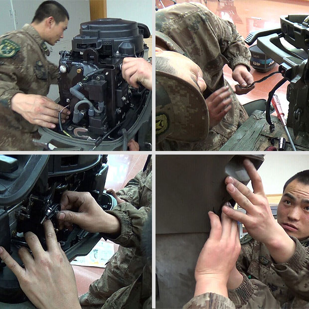 工程兵水上動力機械維修課程拍攝